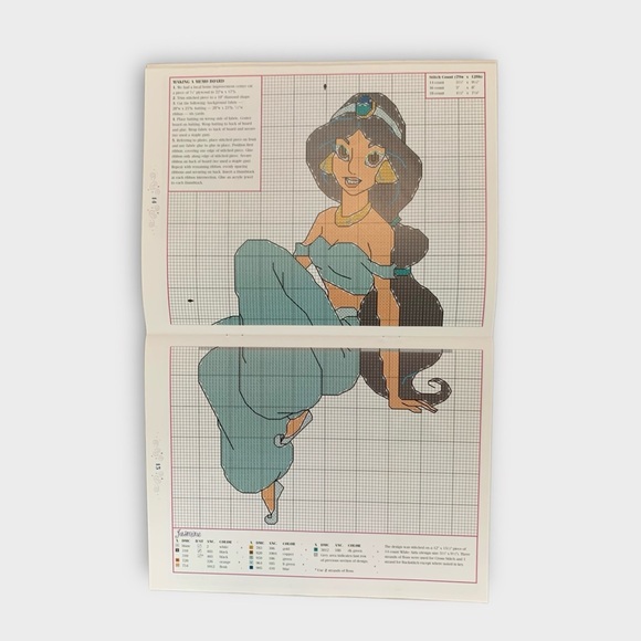 Vintage Disney Cross Stitch Mickey Mouse and Princess Collection Pattern Books - Picture 6 of 10